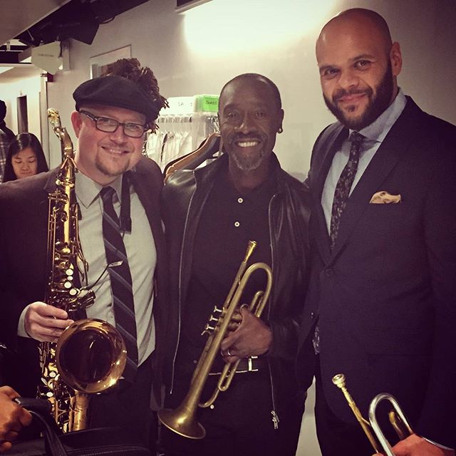 Well, this happened today. @fallontonight #daveguy #doncheadle #lovemyjob