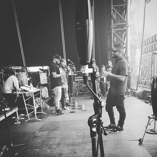 Eeeeeeearly morning soundcheck with #theroots & #usher for the #rootspicnic in Philly tonight. Gonna be smokin! #lovemyjob