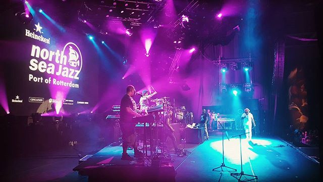 #northseajazzfestival with #theroots tonight. Been a fun couple weeks playing shows all over the place. Germany tomorrow and then homeward bound! #lovemyjob