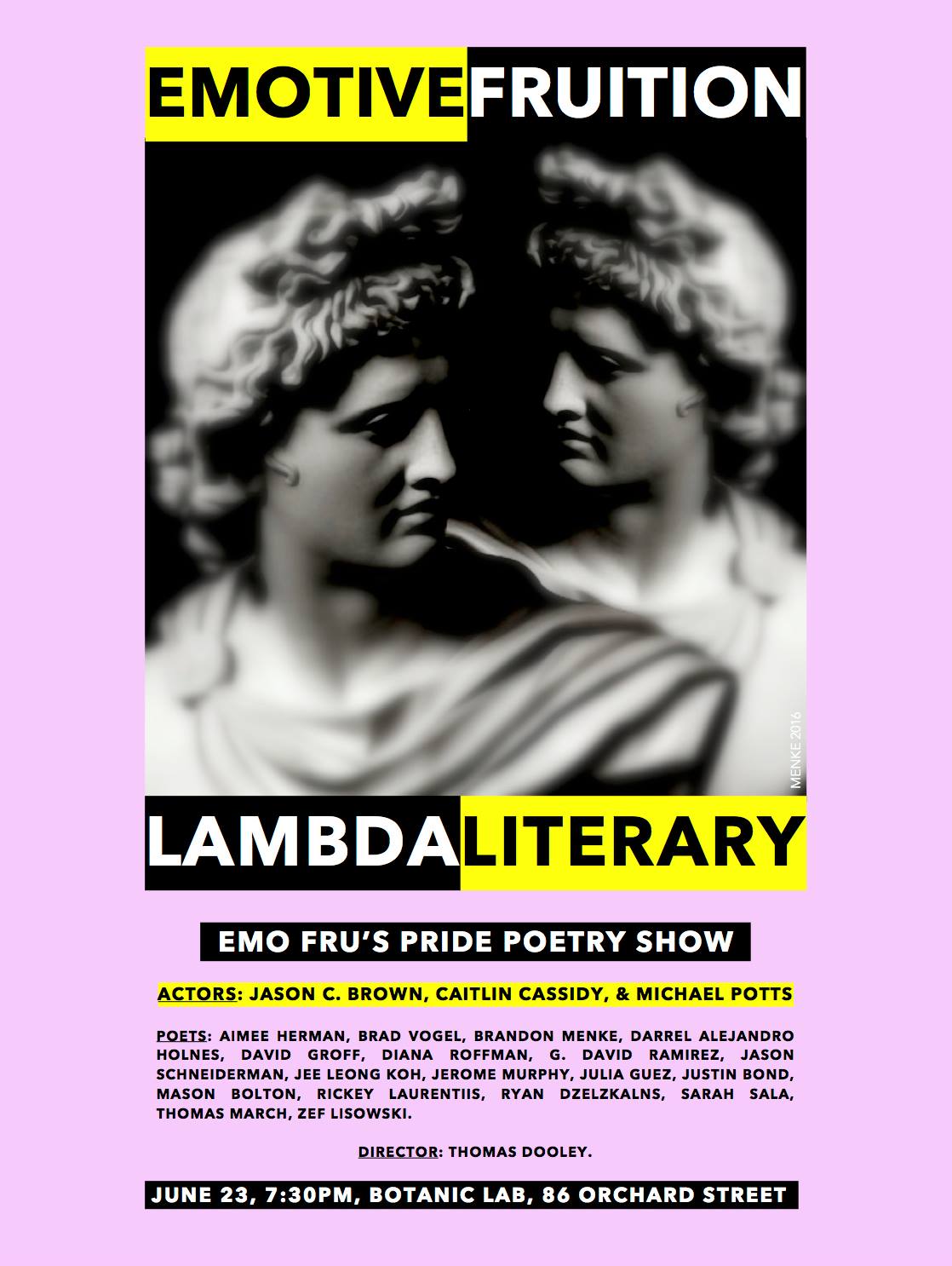 Emotive Fruition & Lambda Literary