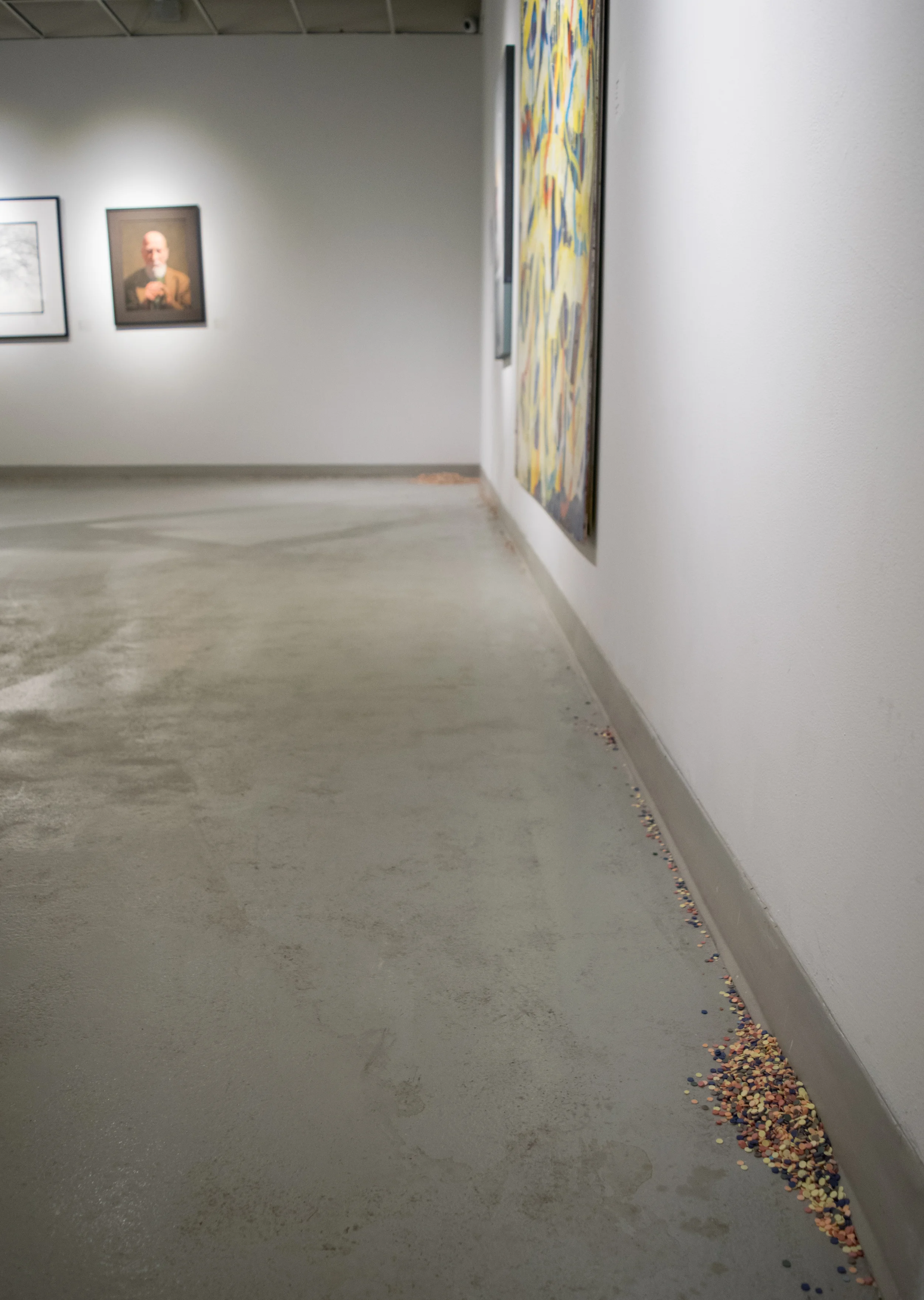 untitled. Porcelain with Mason Stains. Birmingham Bloomfield Art Center, 2015