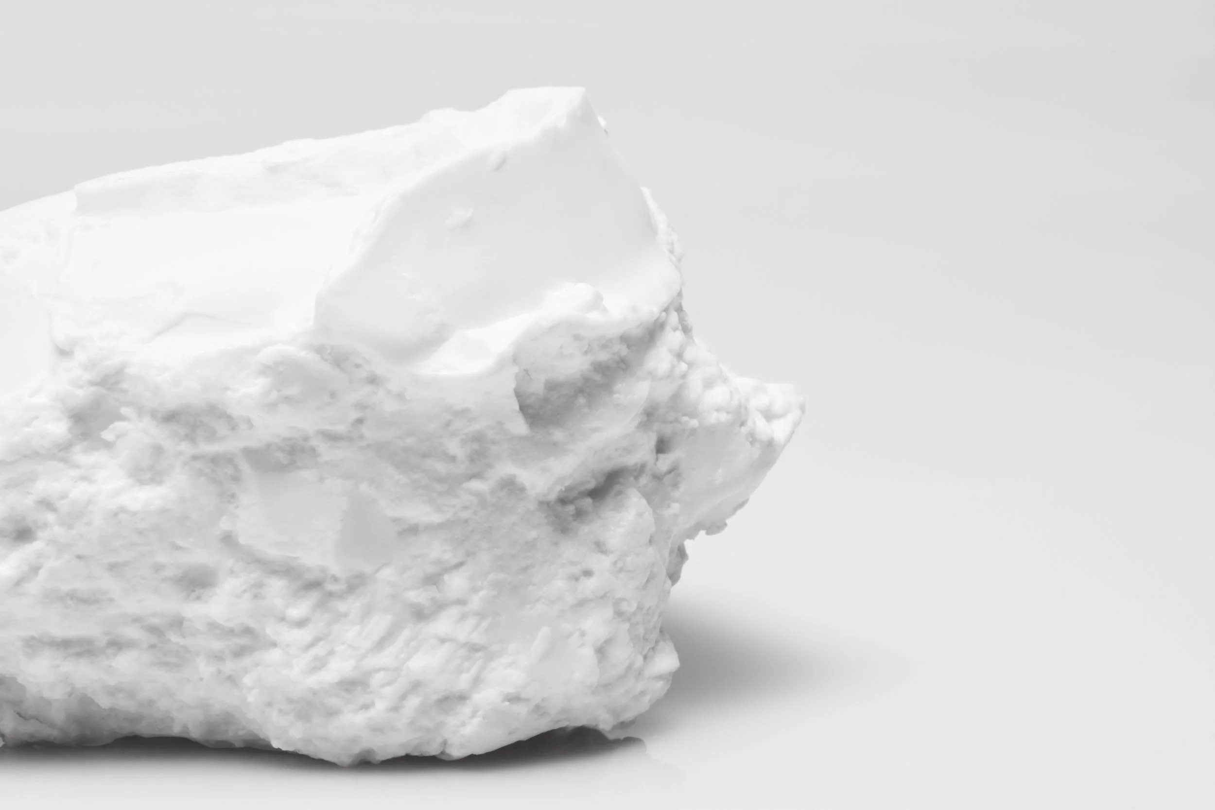 Saggar | Form Series , Jindezhen Porcelain with Glaze. 2017 - on going Ming Dynasty collapsed saggar and porcelain forms were collected from various sites around Jingdezhen, China, and moved through the mold making process; cast as thin porcelain versions of their former selves. Shifting form to surface, these objects touch lightly towards ideas related to dislocation, longing, and the inescapable potential of the cast off. Collapsing time and place, their glazed interiors seek to reanimate the objects as functional vessels of the present.