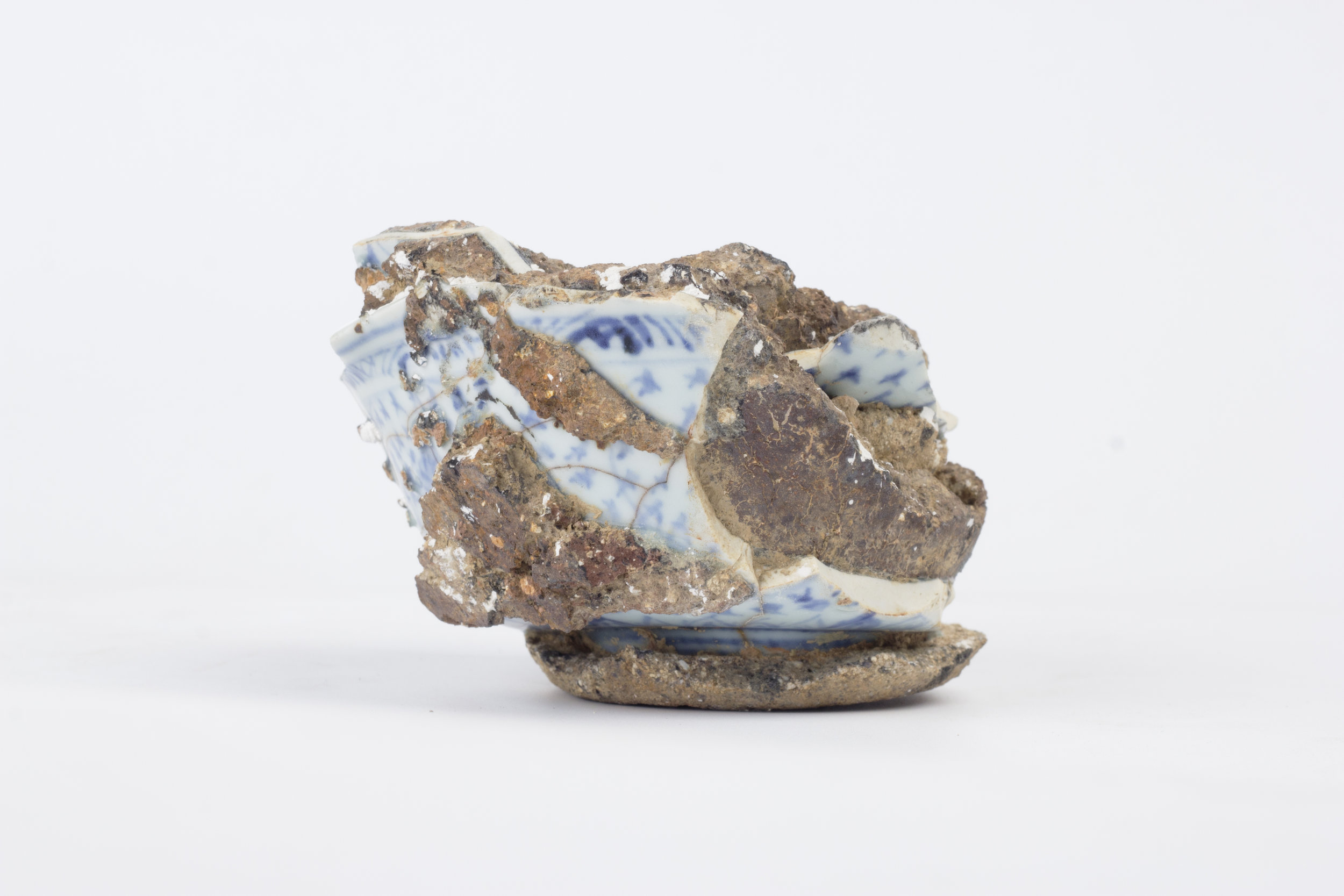   Saggar | Form Series , Found Ming Dynasty Saggar and Porcelain. 2017 - on going  Ming Dynasty collapsed saggar and porcelain forms were collected from various sites around Jingdezhen, China, and moved through the mold making process; cast as thin p