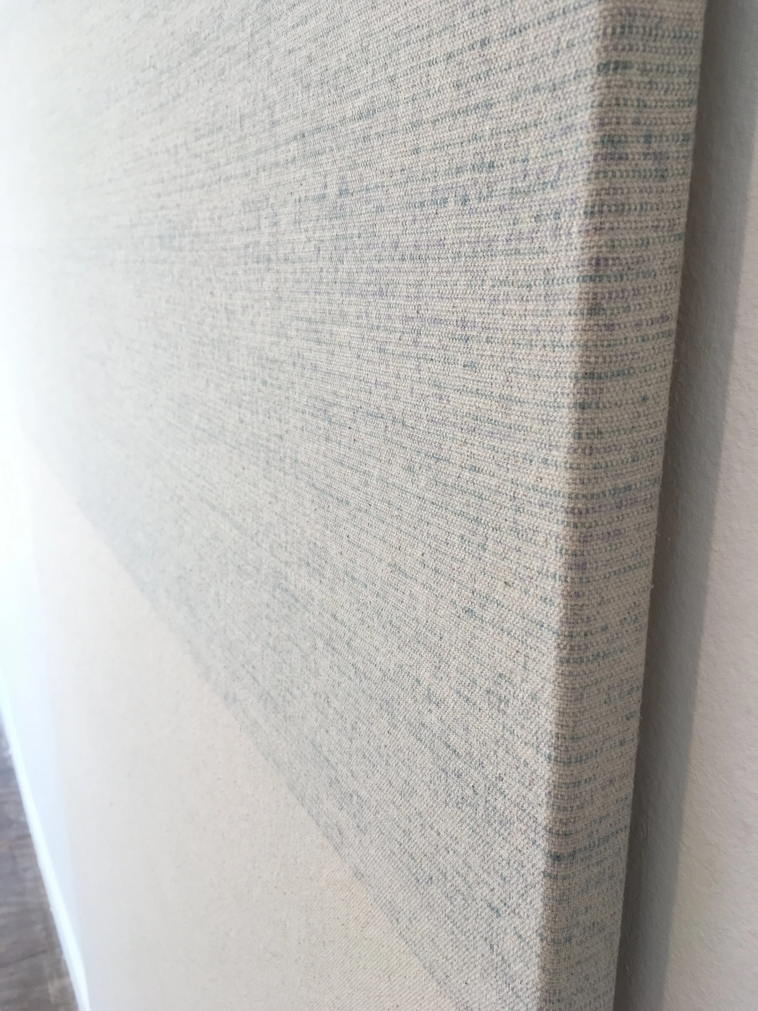    Bloody as the day you were born (for Sameh and Ghada)   (“Weave/Armure” series), solvent marker on cotton, 110 x 200 cm - detail     