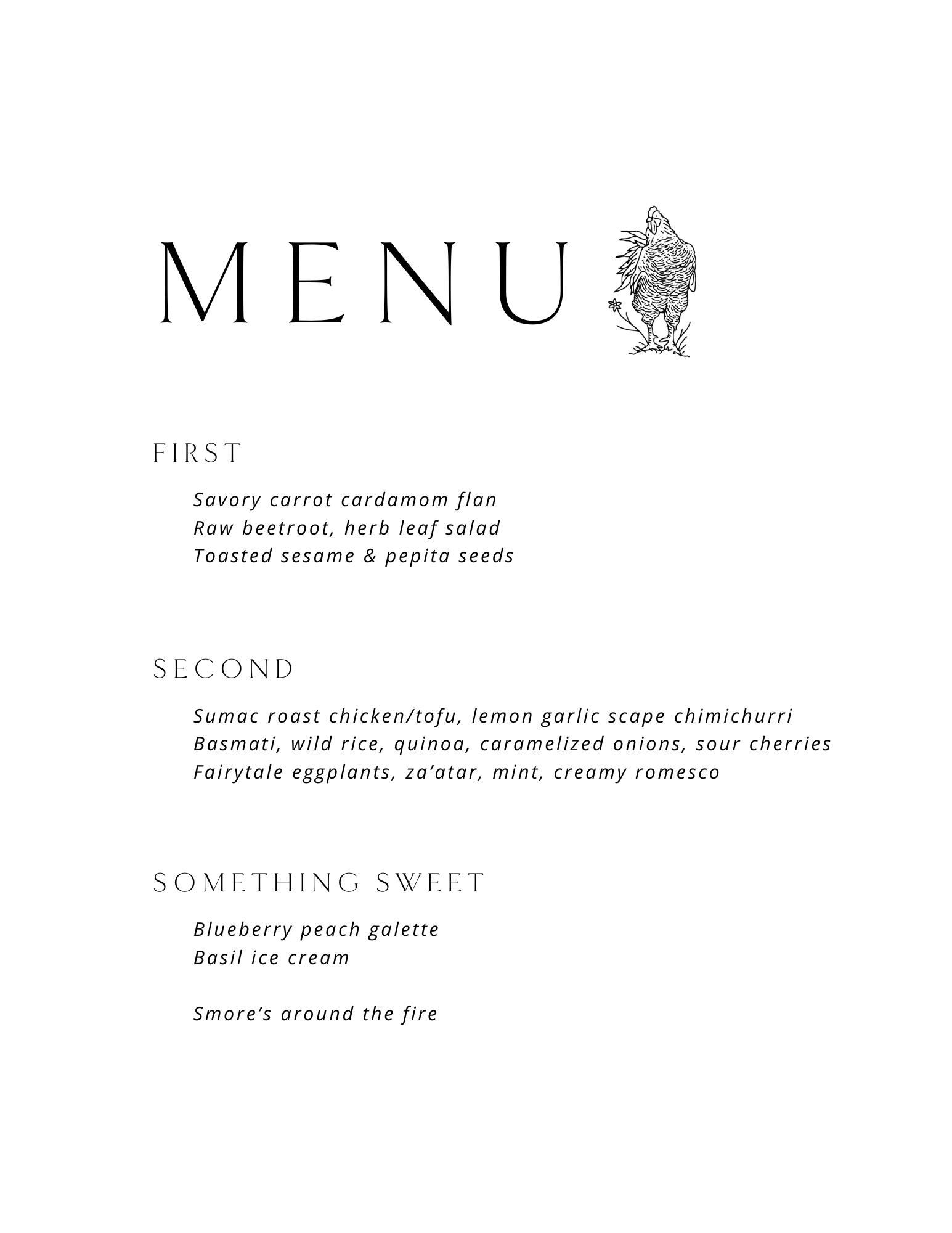 2022 October Farm Dinner Menu (Copy) (Copy)
