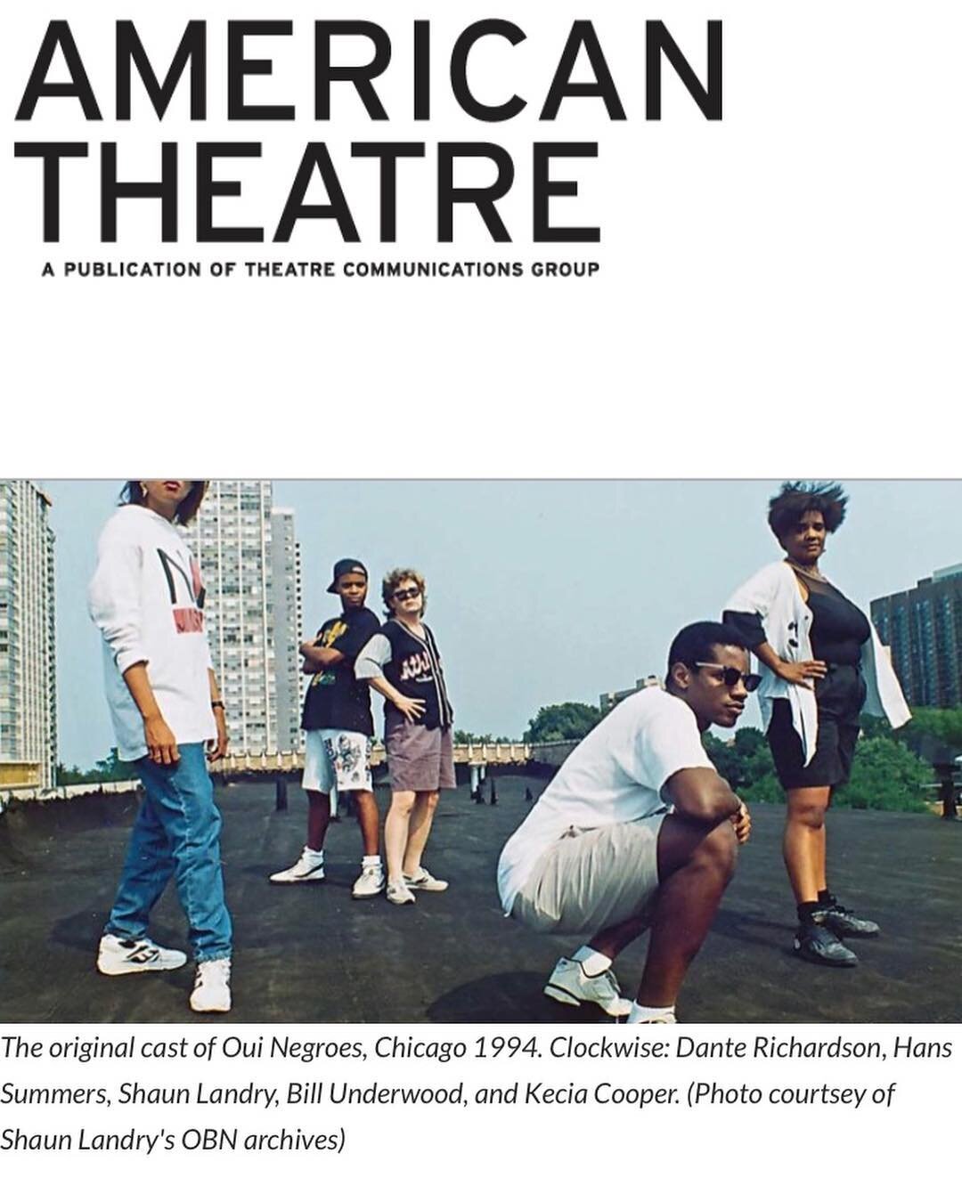 Super honored to have American Theatre Magazine highlight us. #americantheatremagazine #atltheatre