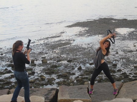 Lucie and I working together for the first time in 2011. 