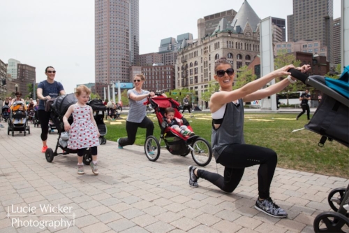 Boston, MA - May 2015. Leading my JPPilates Stroller Bootcamp class in downtown Boston, sponsored by Safety1st. An amazing class and collaboration that never would have been born without saying yes to that first mom and baby class. 