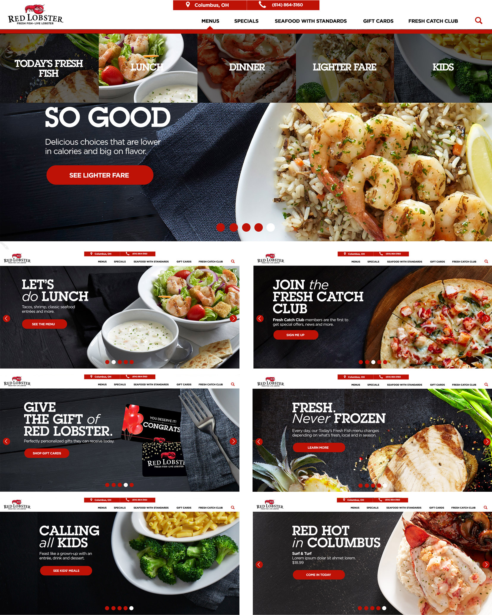 Menu Detail Page
