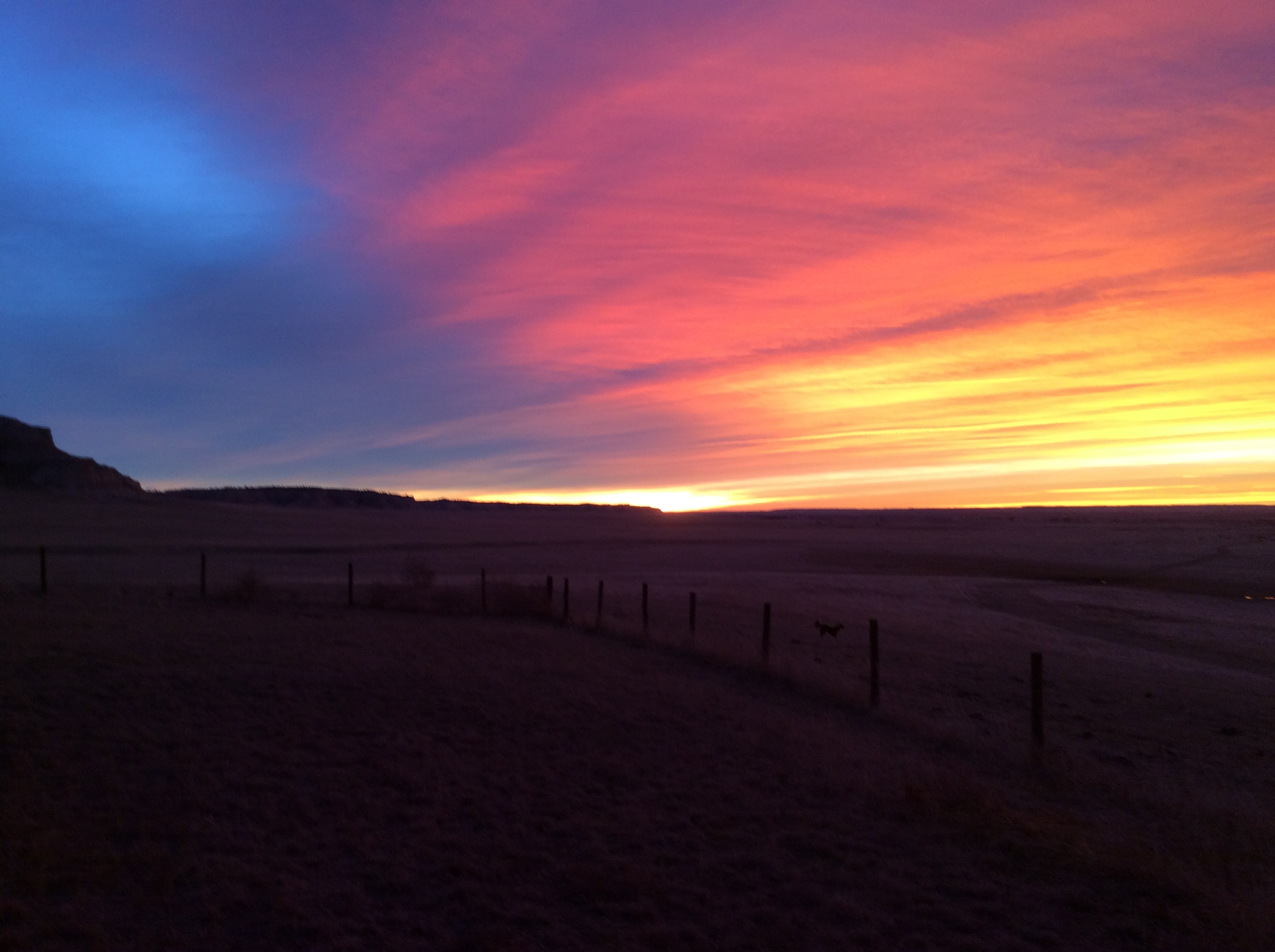 Banner County, Nebraska sunset