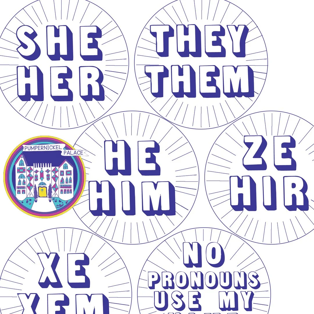 Freebie Pronoun Pin Printout