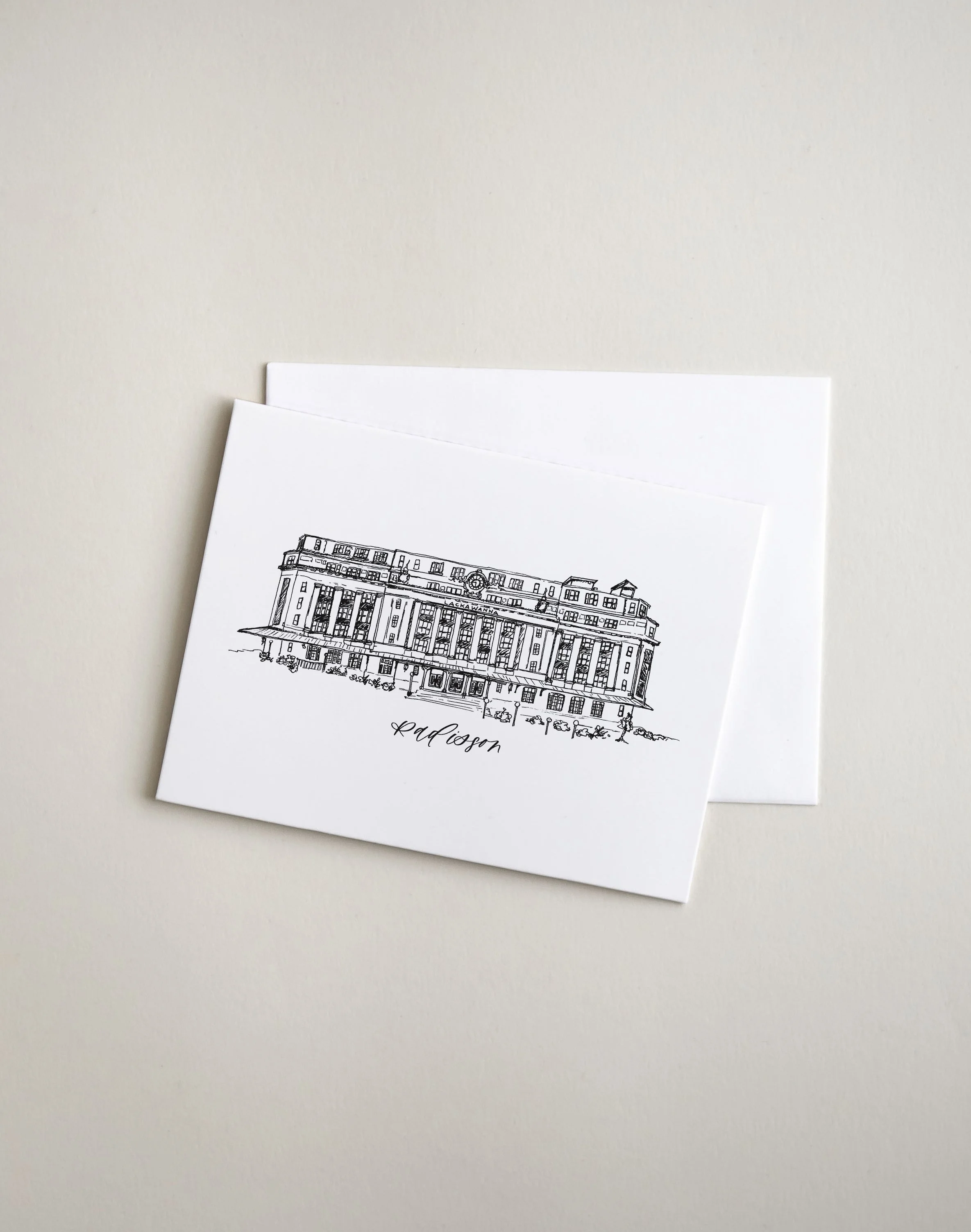 Radisson Lackawanna Station Hotel Greeting Card