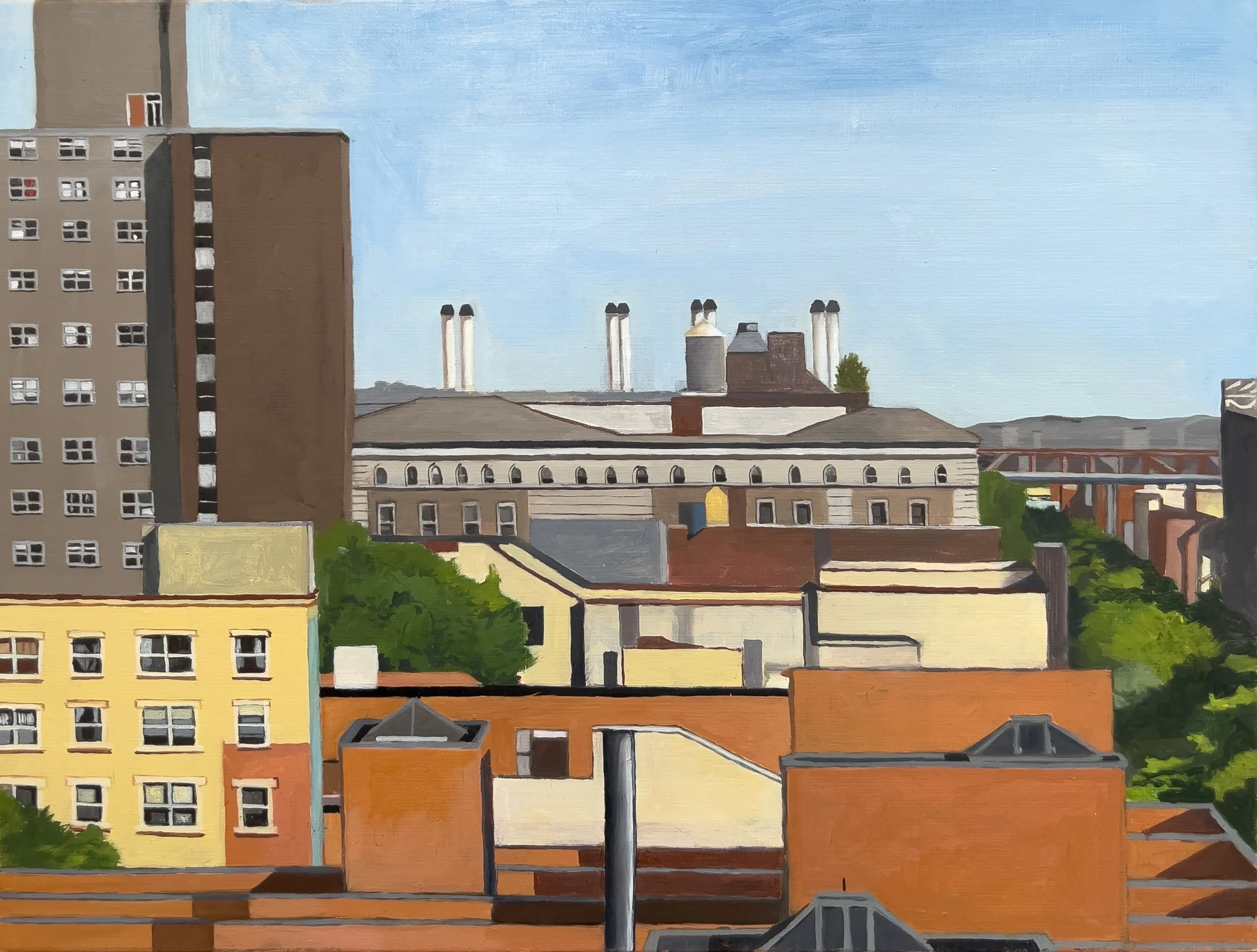 Harlem View 12" x 16", 2025