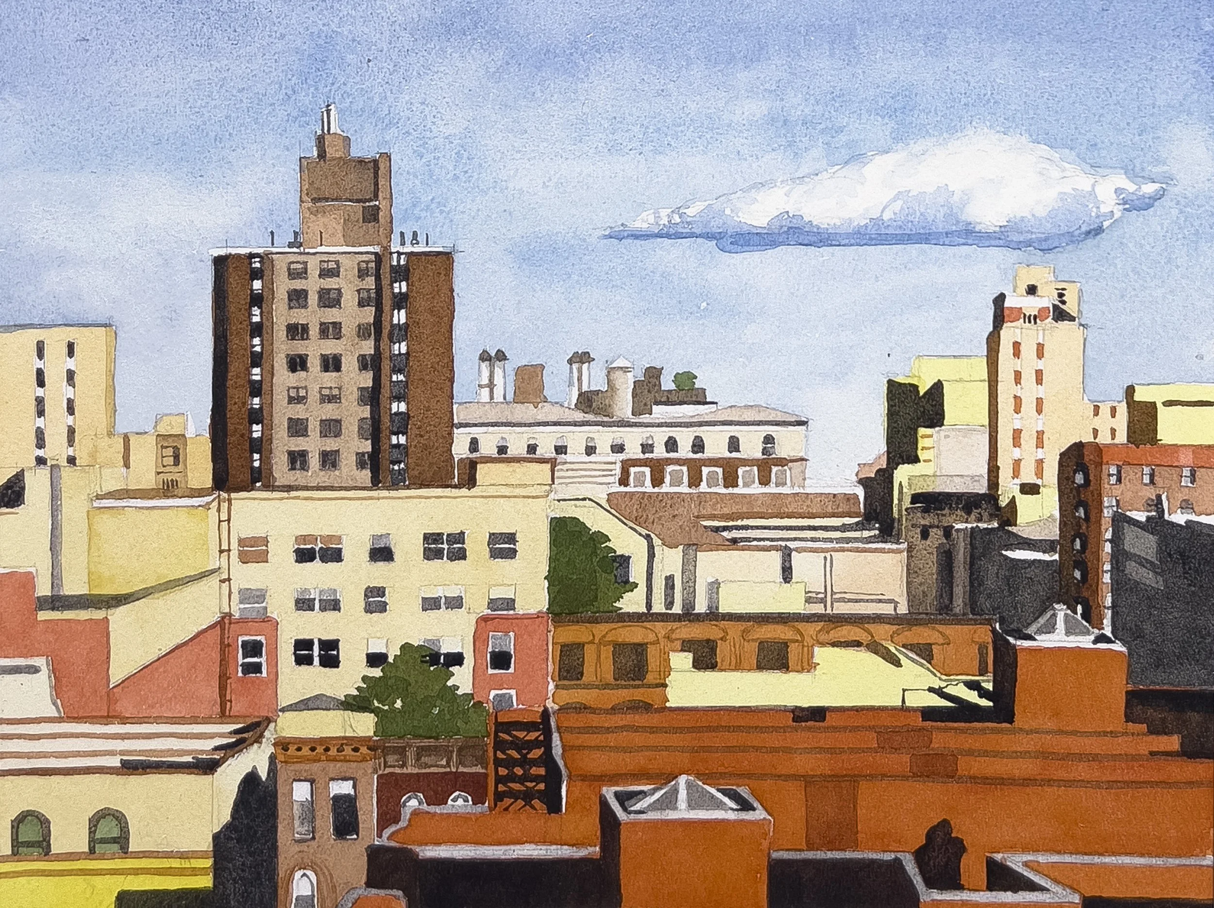 Harlem View, 8” x 10”, 2025