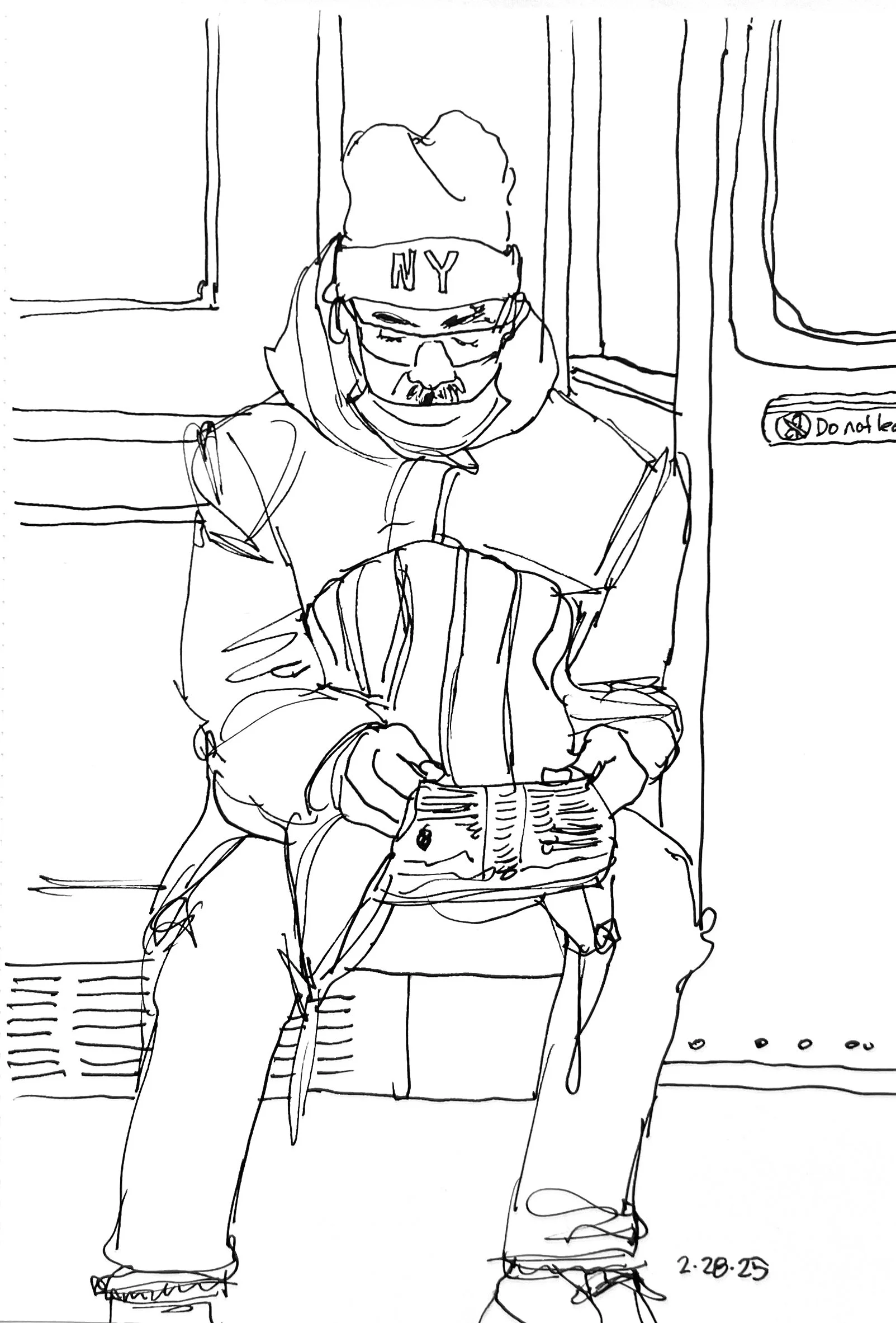 Reading on the Subway, 2025