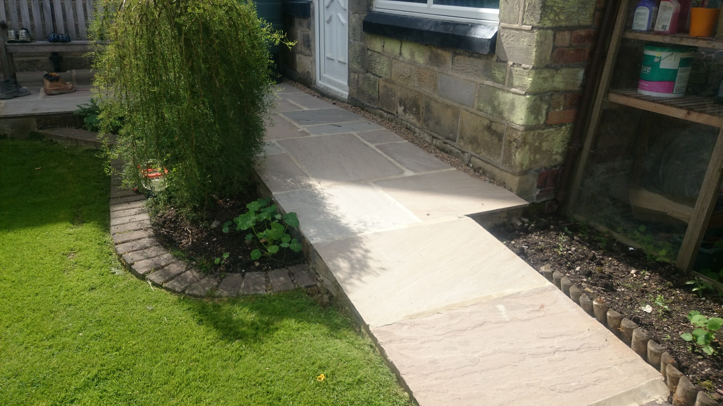 Paths and landscaping