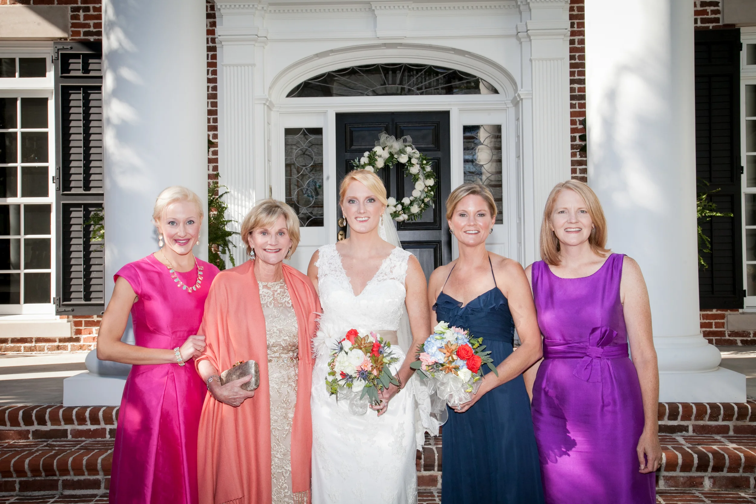 Bride and her sisters