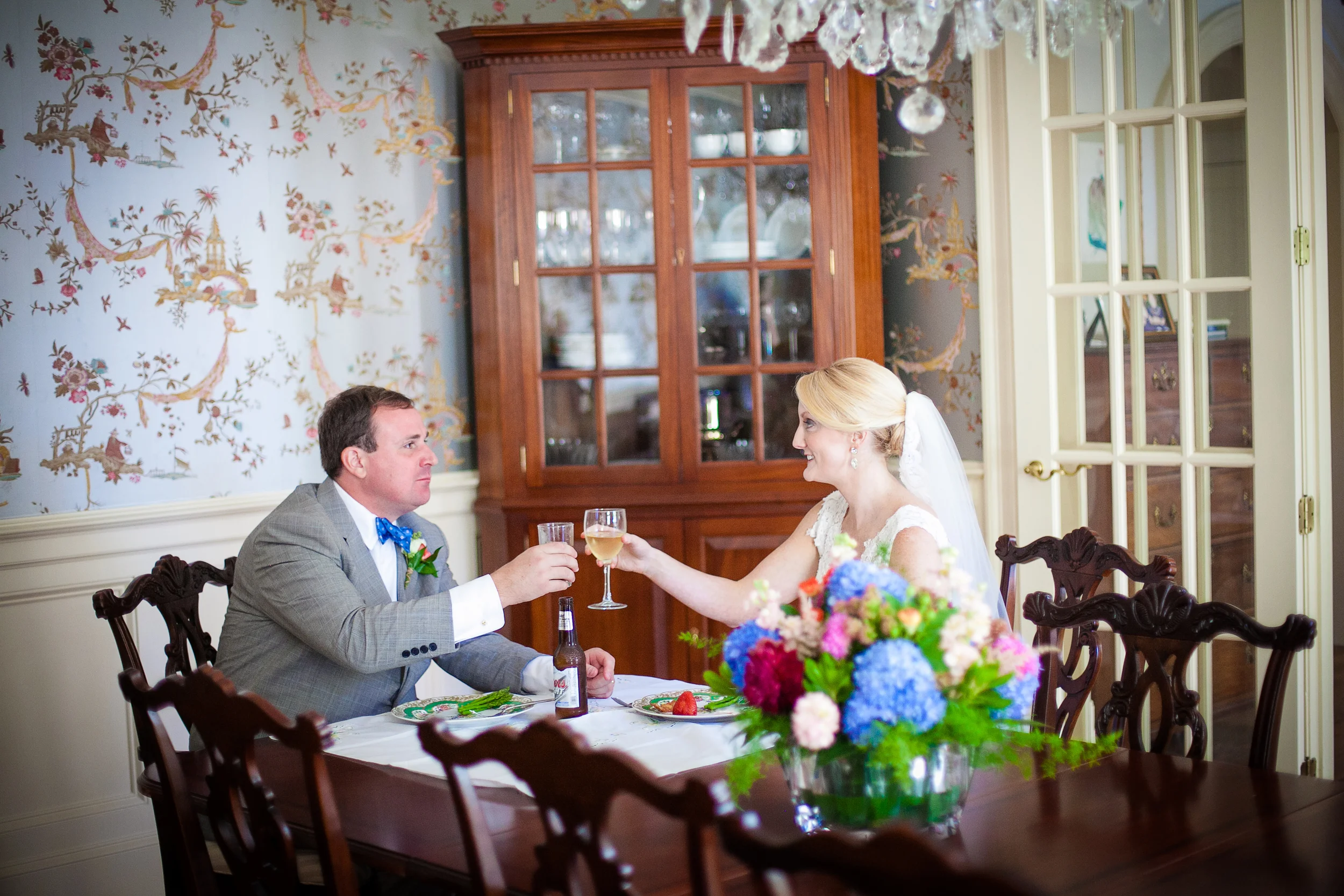 Private dinner for the newlyweds