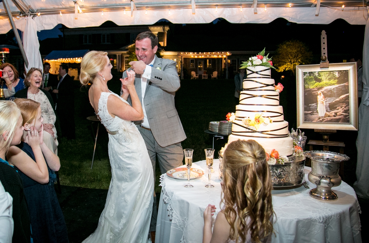 Cutting the cake
