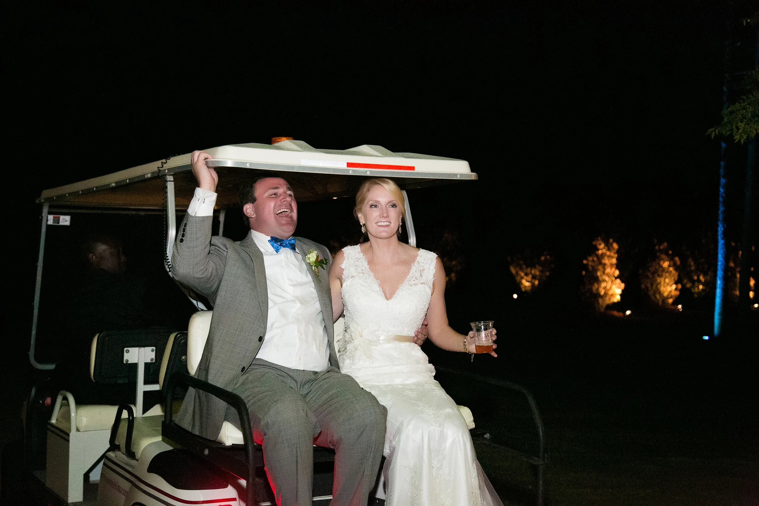 Golf cart get away vehicle