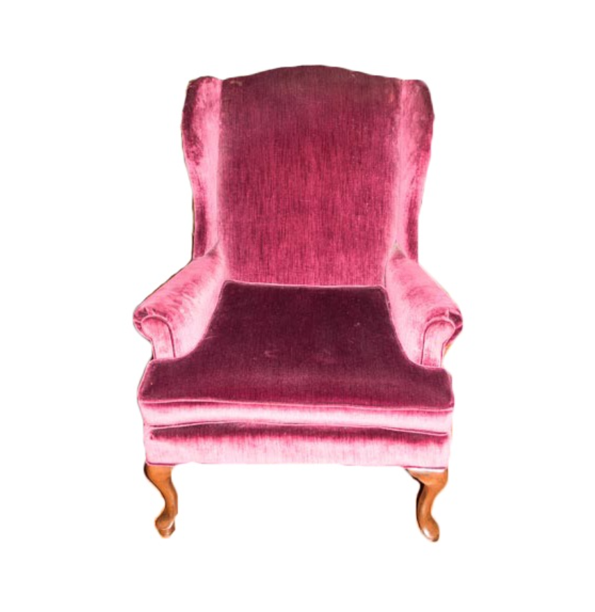 Rasberry Velvet Wingback.png