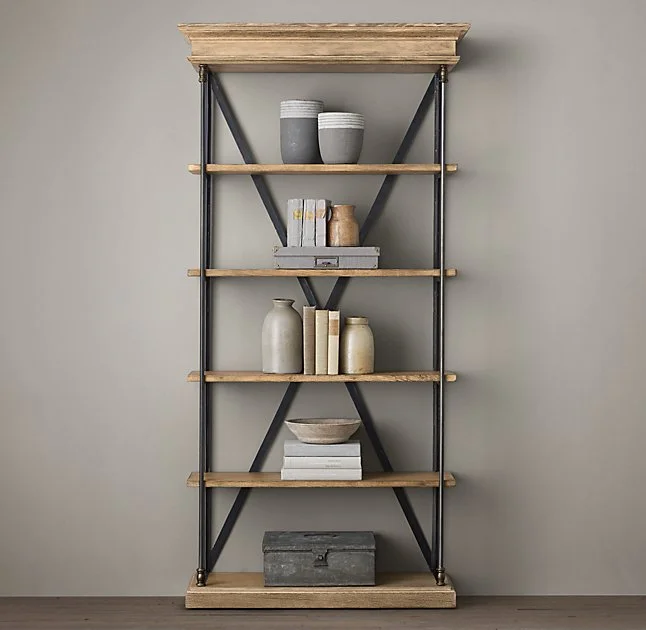 Restoration Hardware Parisian Cornice Single Shelving