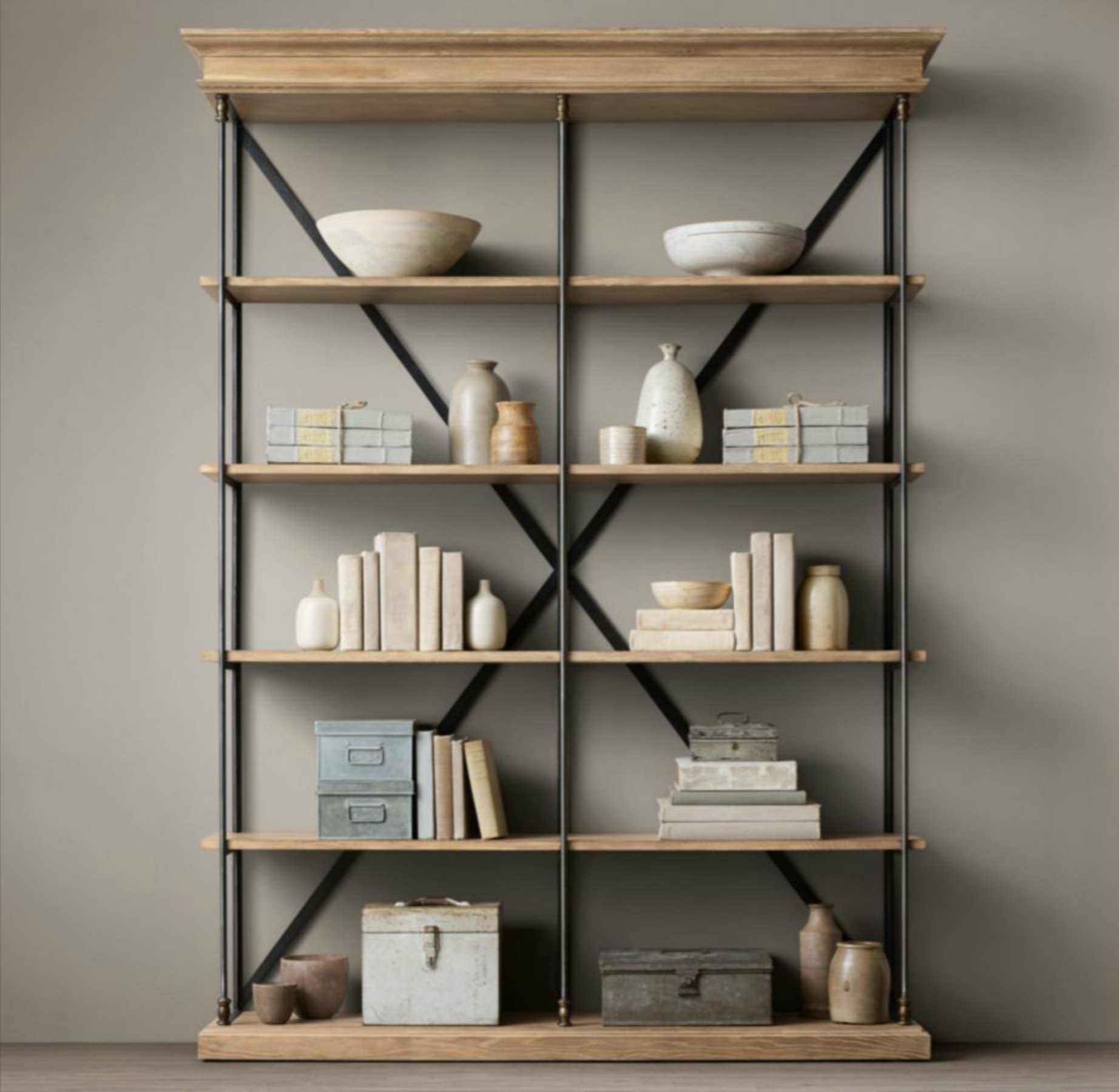 RH Parisian Cornice Double Shelving.png