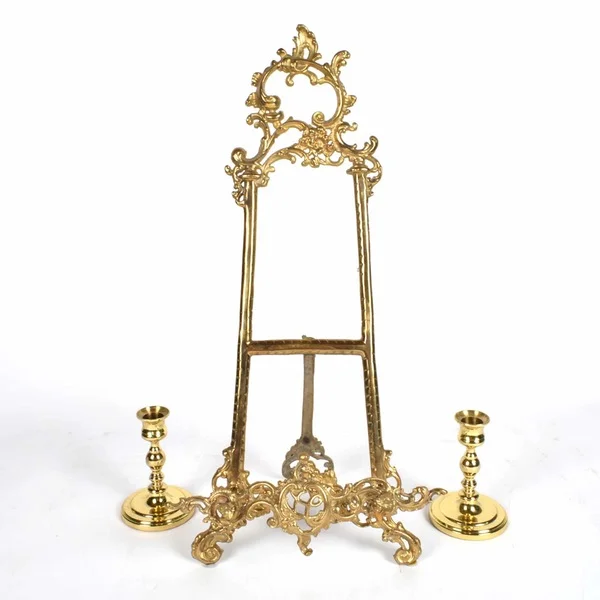 Ornate Brass Tabletop Easel