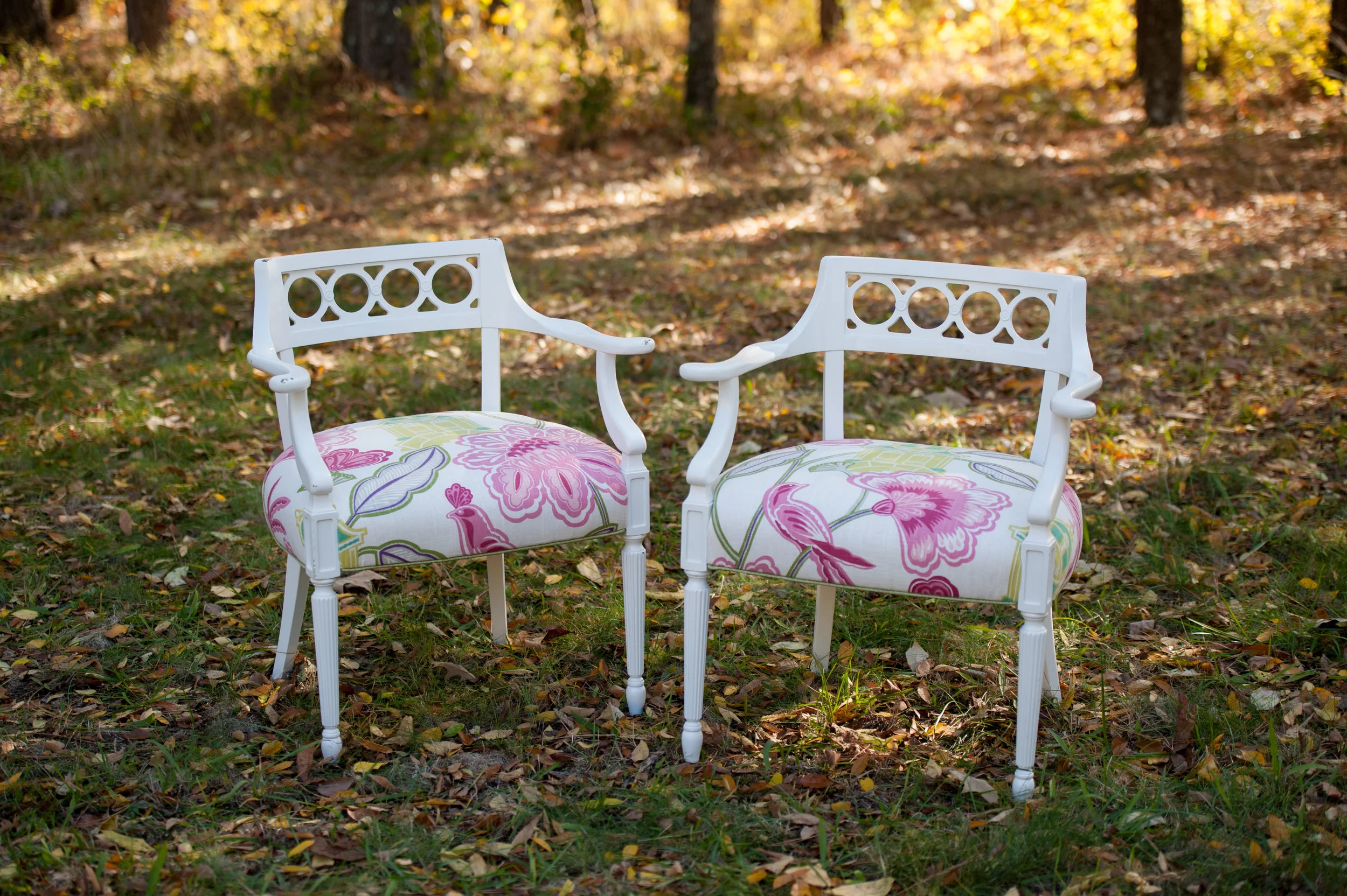 Pair of Chinoiserie Armchairs