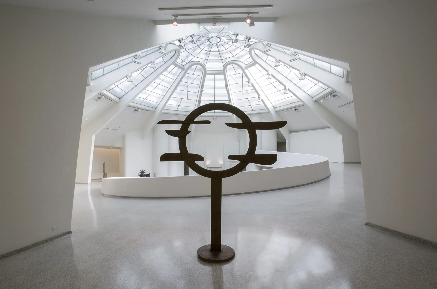 Exhibition view of David Smith A Centennial for the Guggenheim