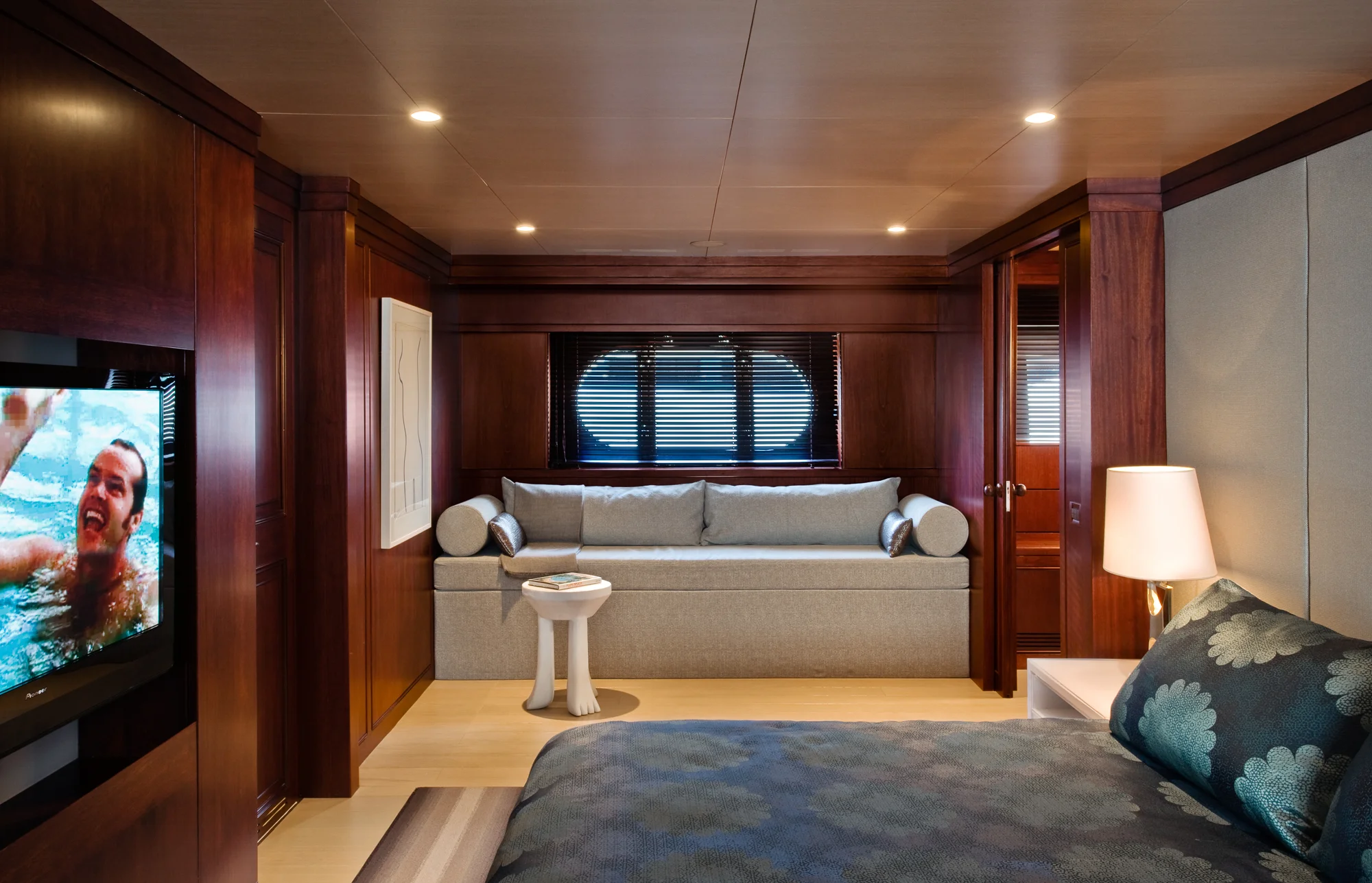 The yacht Cyan for Nina Seirafi Interior Design