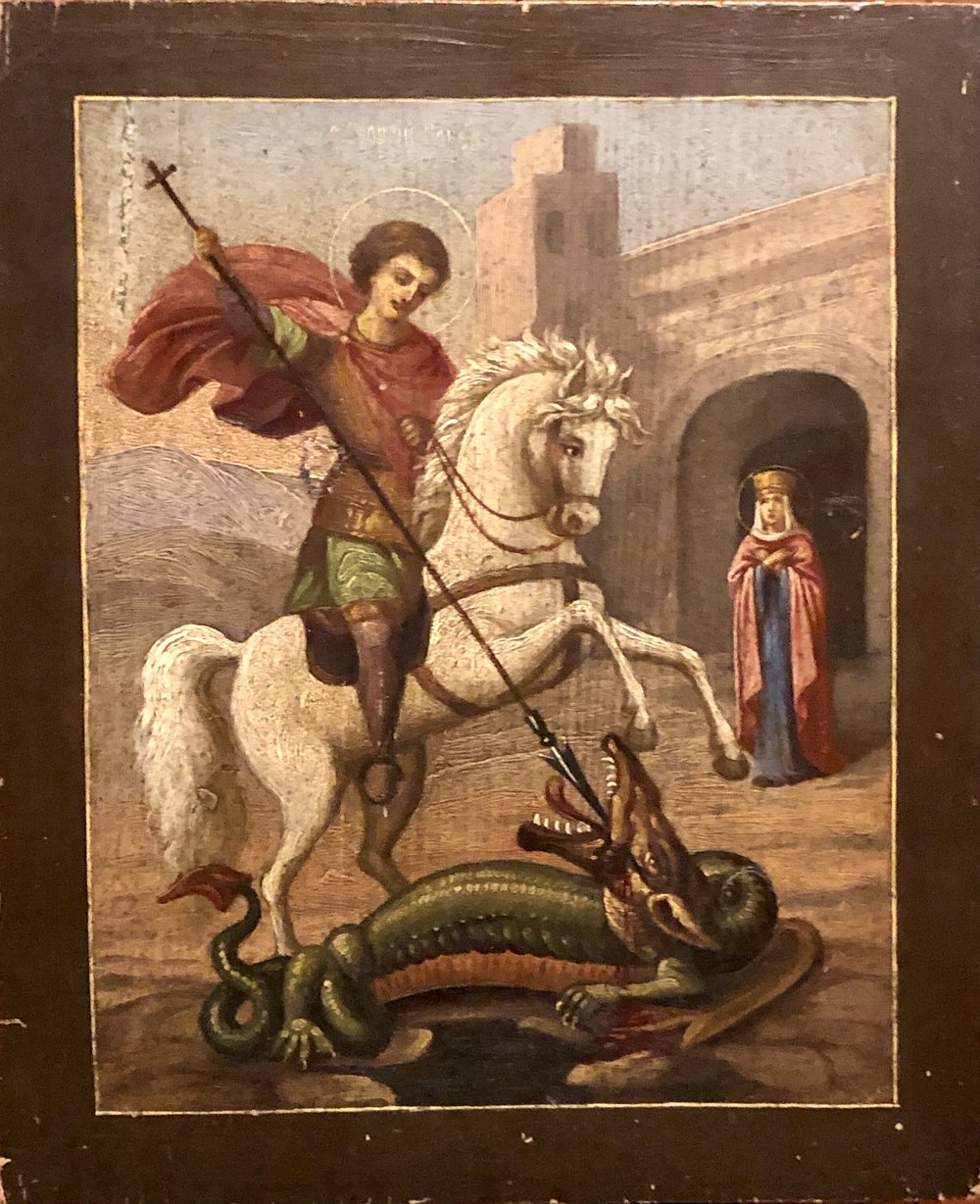Saint George And The Dragon Icon