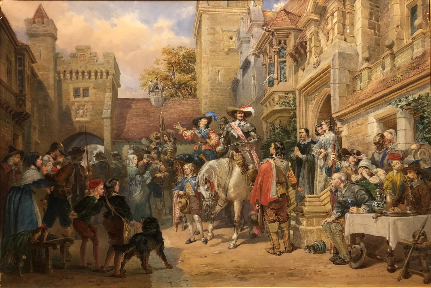 Charles Cattermole, Watercolor Painting, 