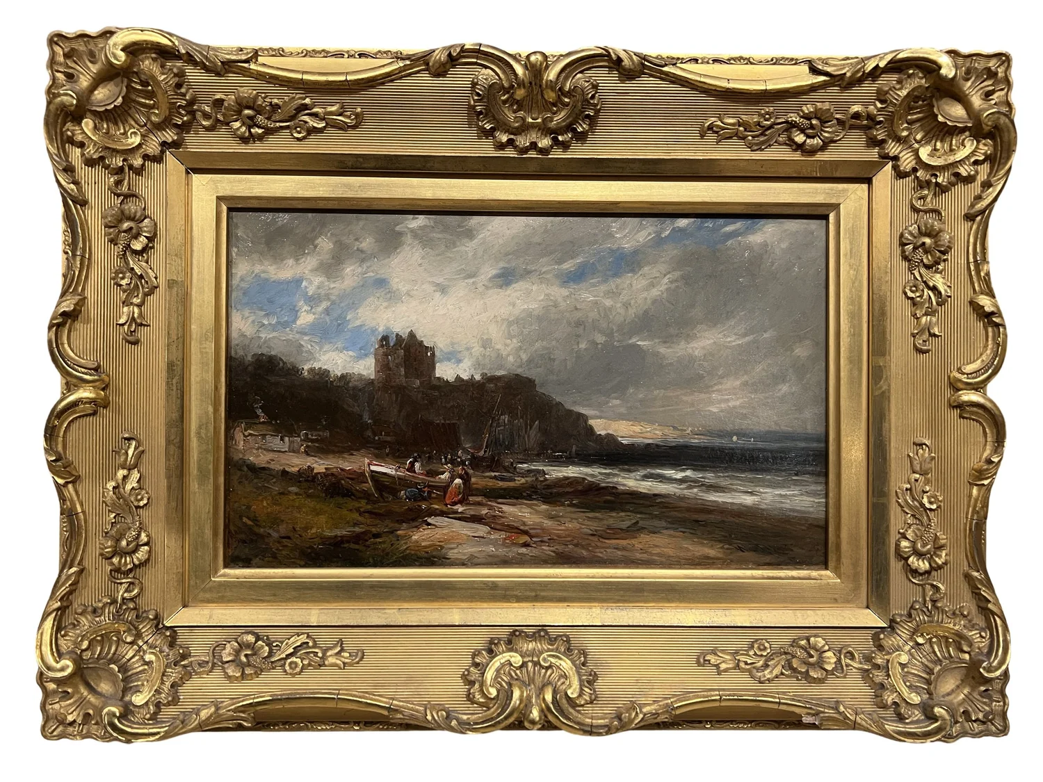William Hart, Oil on Canvas, Scottish Coastal Landscape with