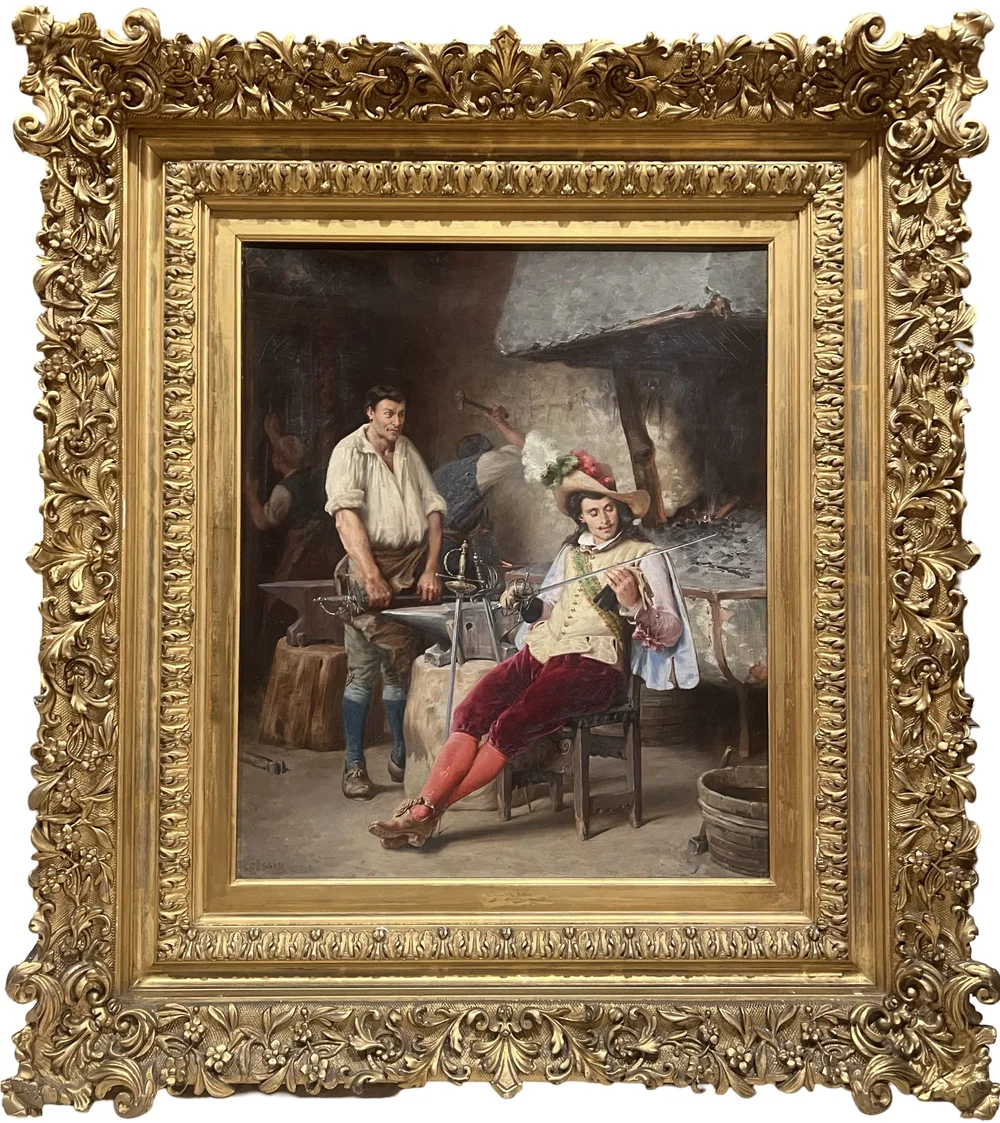 Charles Alexandre Coessin de la Fosse (1829-1910), Oil on Canvas