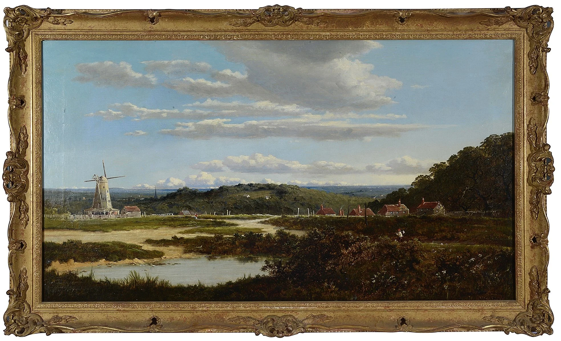 Edmund John Niemann, Oil on Canvas, View of Chislehurst Common