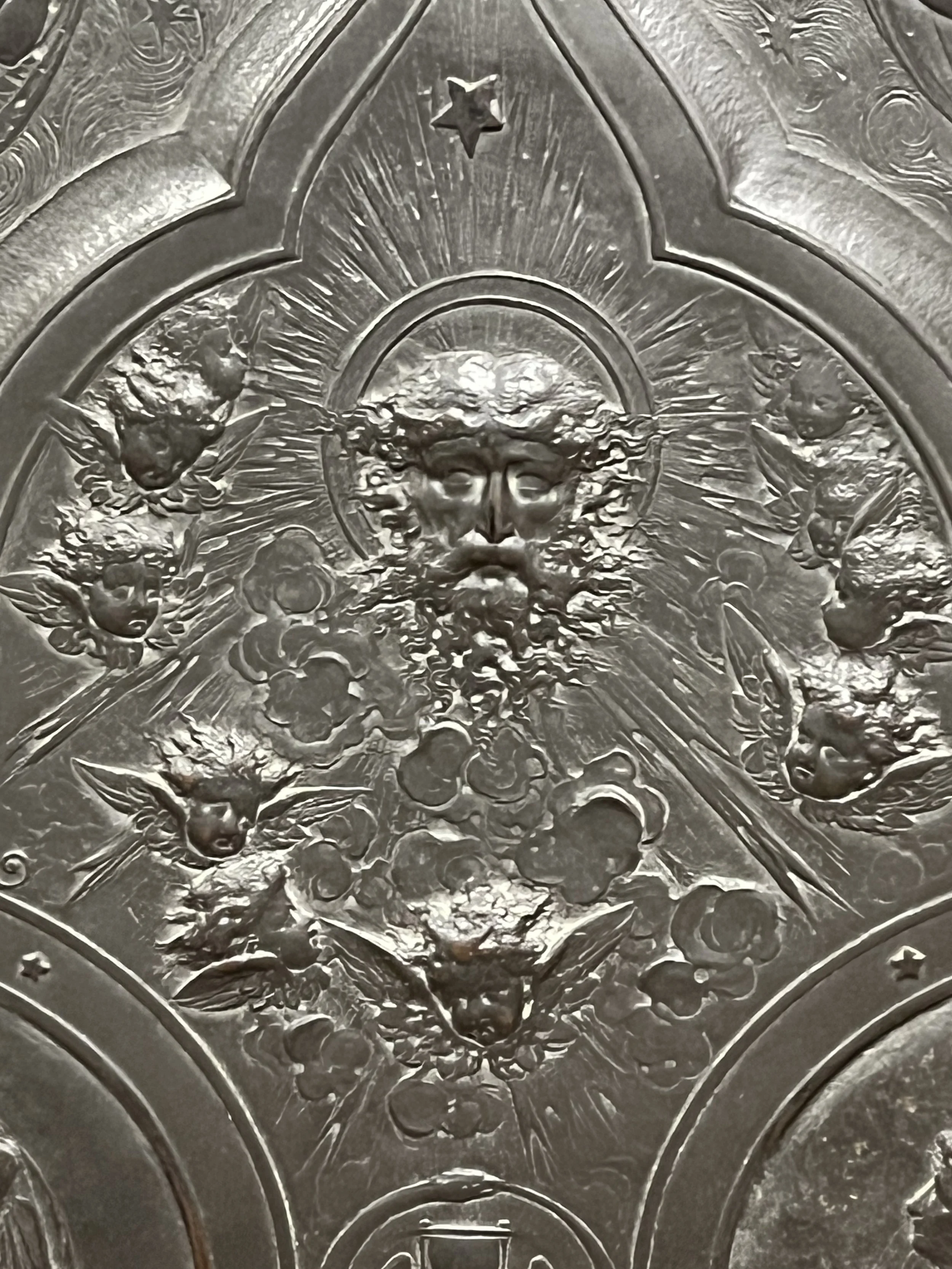 'Milton Shield' Electrotype by Elkington & Co after Léonard Morelé-Ladeuil with Original Display Frame/Easel from the 1866 Model