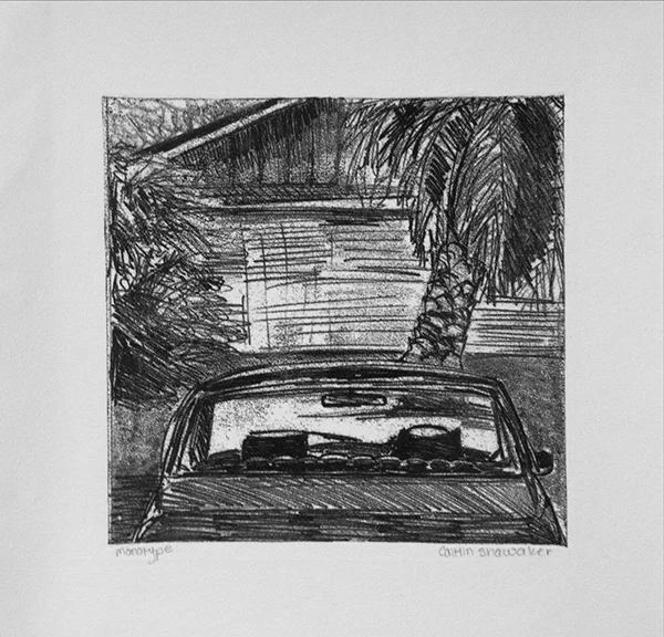 Untitled. monotype. 8x8"