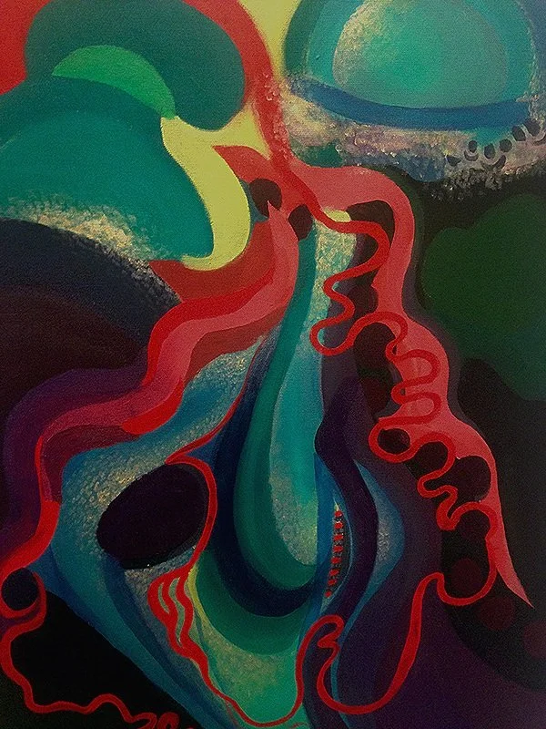 There is no underground. acrylic on canvas. 16x12"
