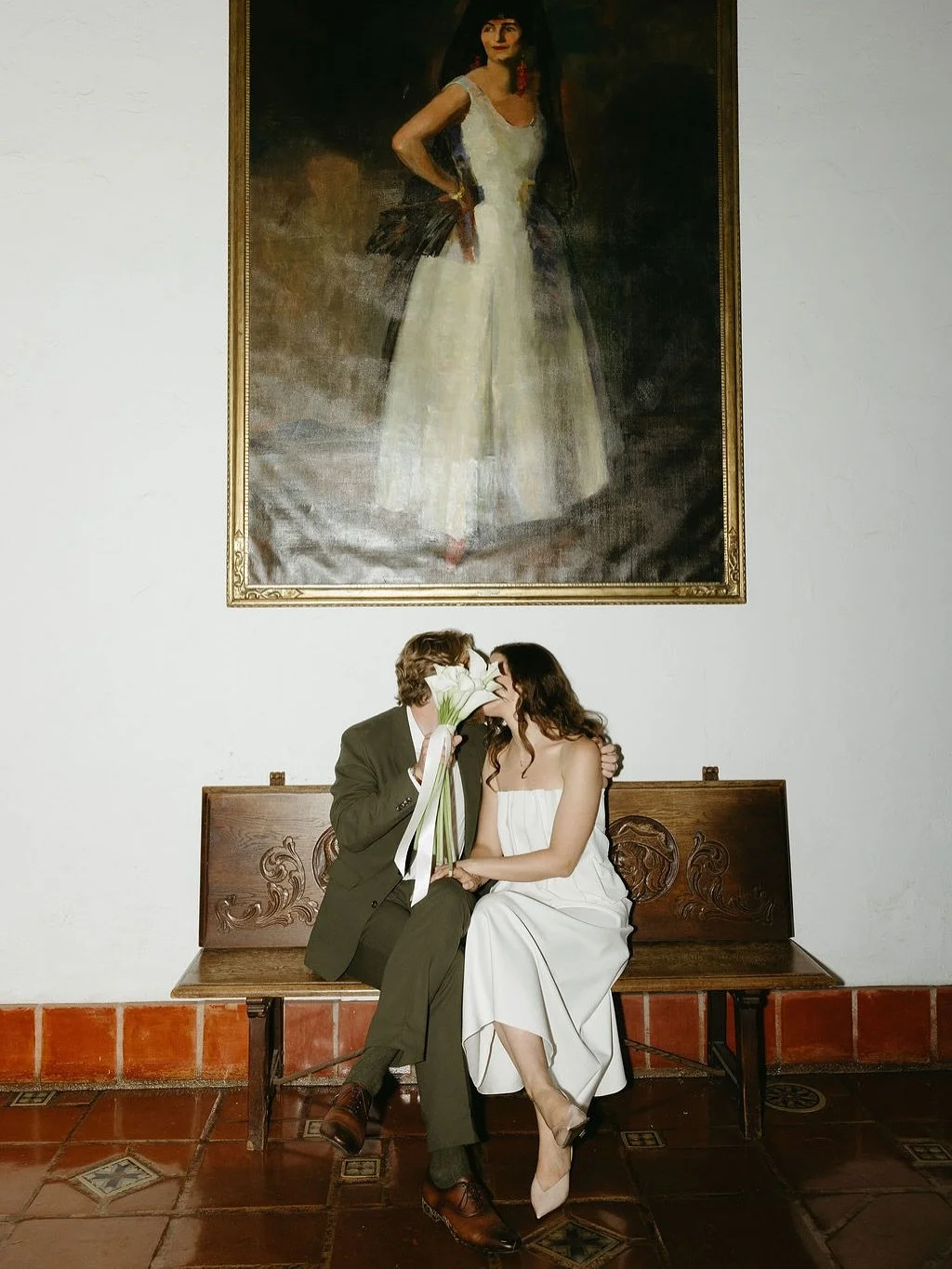 An early morning Santa Barbara courthouse wedding for my angel friends Tanner + Ali🤍 I feel so lucky to have met these two by chance, when Tanner found me on the internet &amp; asked me to document their proposal in Malibu last year- it felt like we