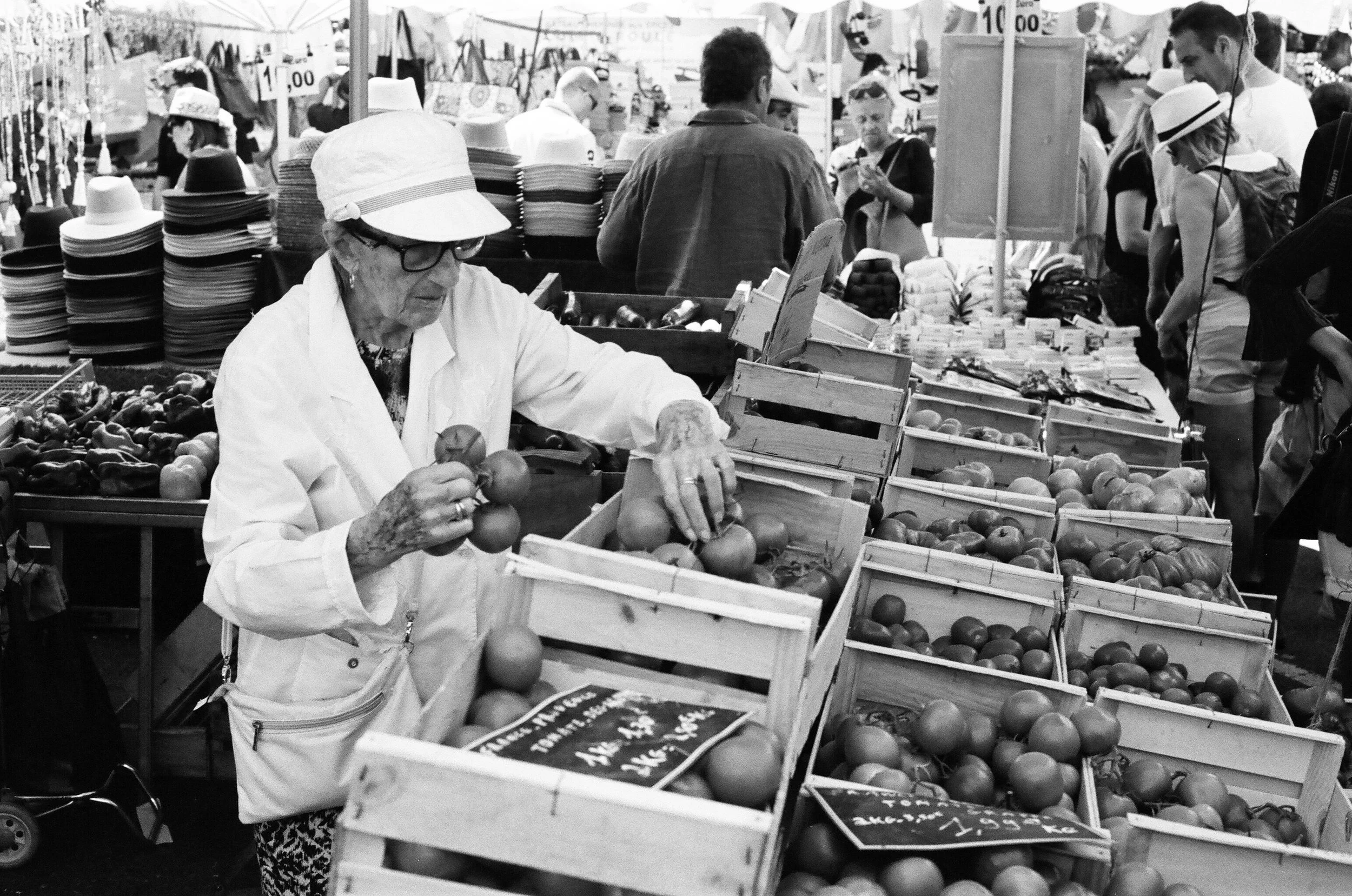 Place des Lices 'Provencal' Market, St. Tropez. France. 2017.