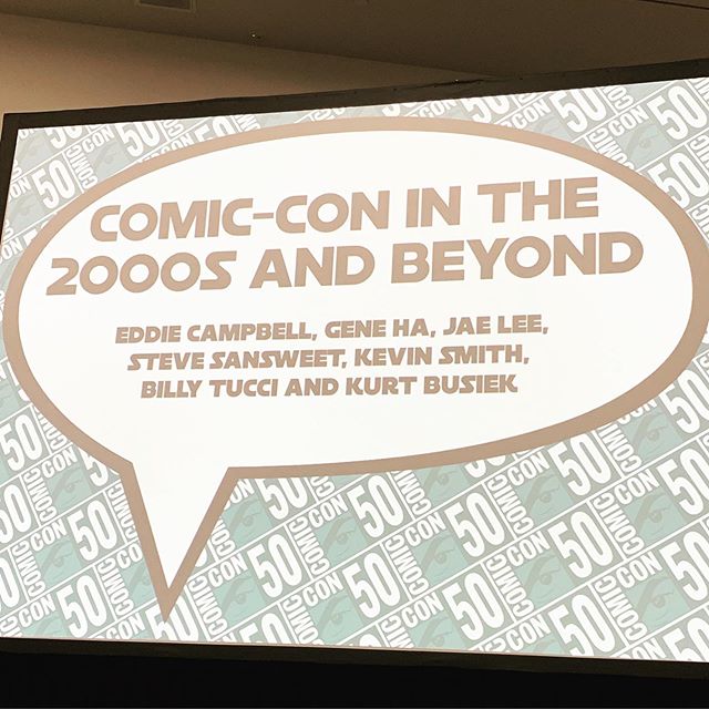 First and probably only panel I&rsquo;m attending this year. Anyone shocked @thatkevinsmith is on the panel?🤔#sdcc2019