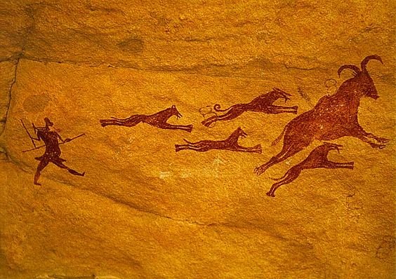 hunting cave painting in tassili.jpg