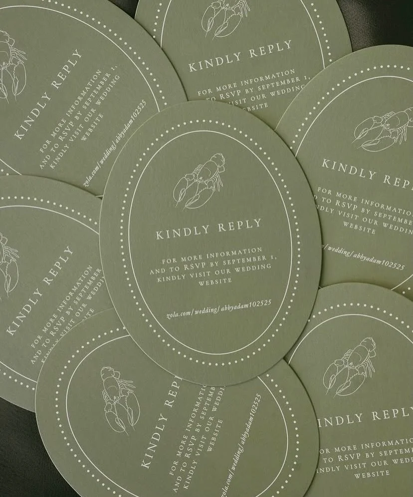 Line drawn lobster love for Abby and Adam 🦞

#cliffhouse #cliffhousewedding #cliffhousemaine #coastalmainewedding #lobsterwedding #lobsterbake