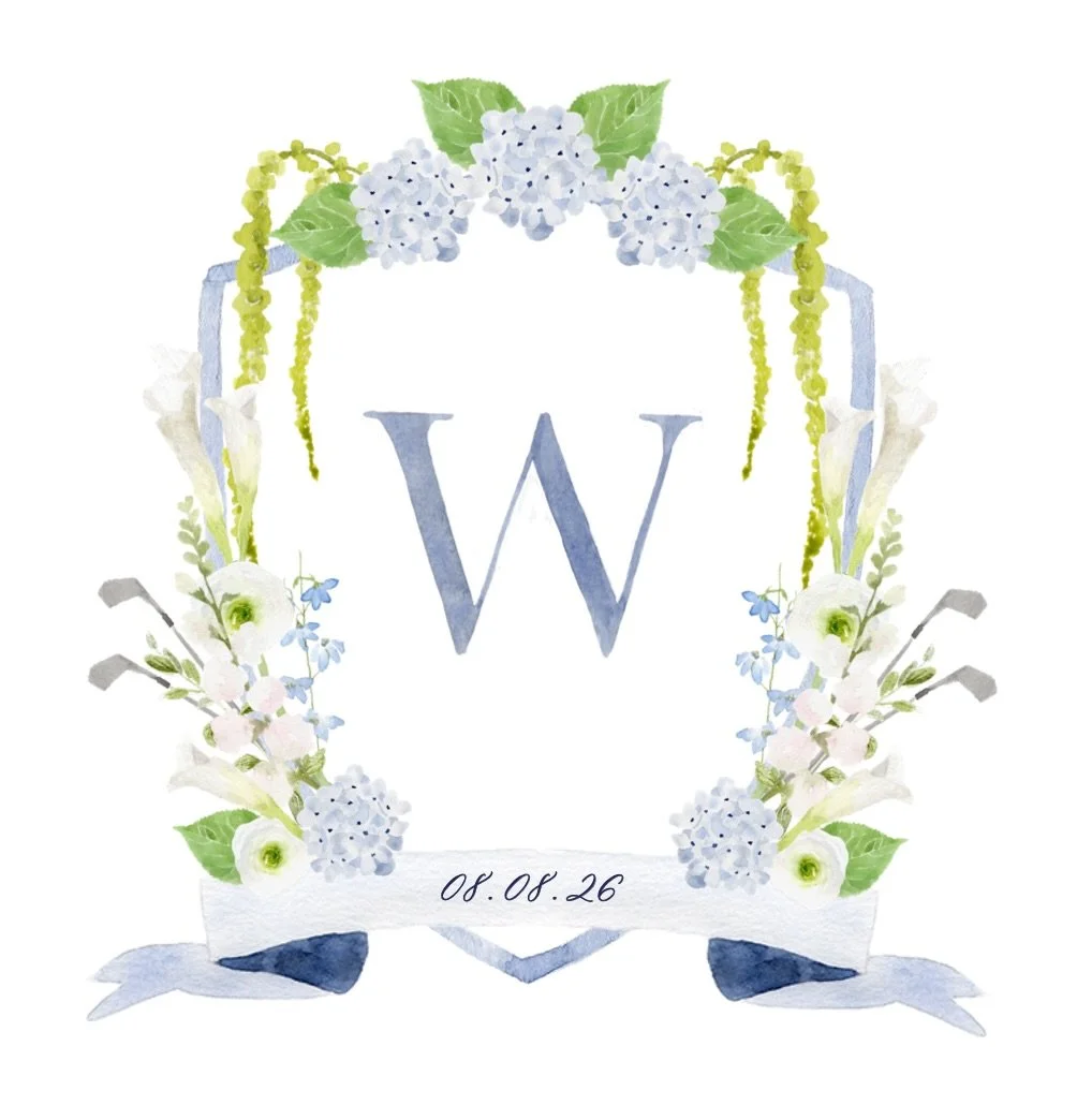 Is that you, spring? 🌷

A little behind the scenes of my watercolor tidbits before they become a custom wedding crest