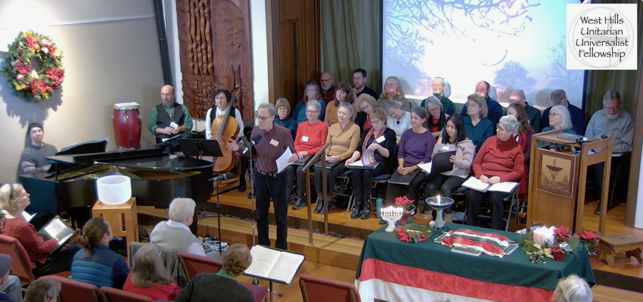  Randy Splitter at WHUUF “Bring on the Light “ Service, Dec., 2025 