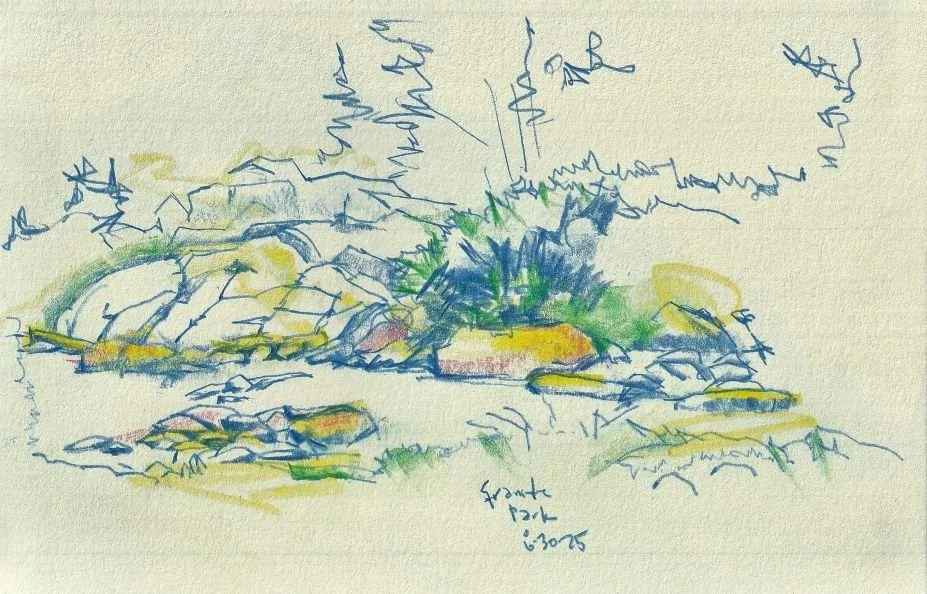 Creek running across Granite Park Valley