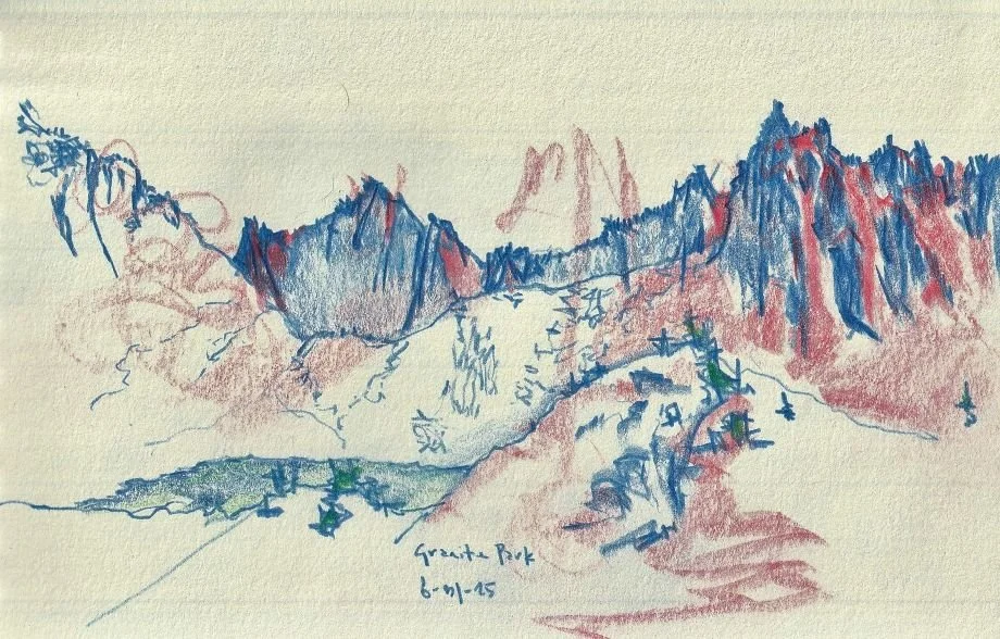 East Ridge of along northern Granite Park edge