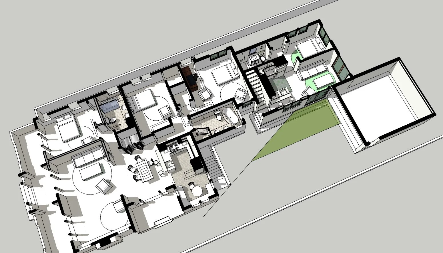 Lower ADU Level: Exploded Plan View