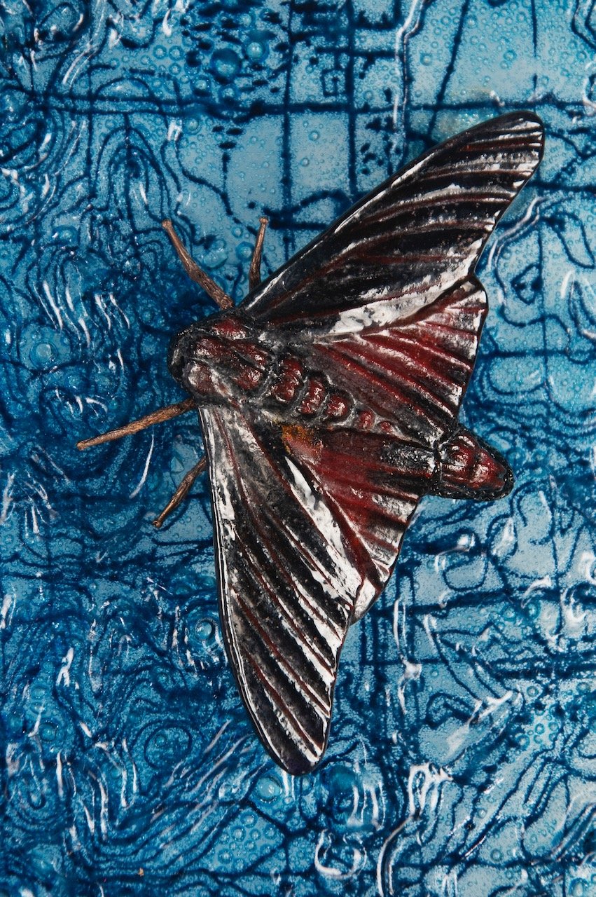 Detail of Upper Delta Mosaic: Pine Devil moth